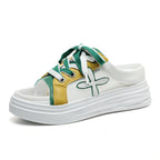Damen Sommer Sneaker mit offenen Zehen und bequemer Sohle R&B
