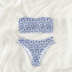 Damen Bandeau-Bikini mit raffinierten Rüschendetails und verstellbaren Trägern R&B