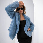 Damen Trendige und weiche Teddyjacke R&B