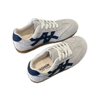 Damen Sportliche Velours Sneaker mit elegantem Design R&B