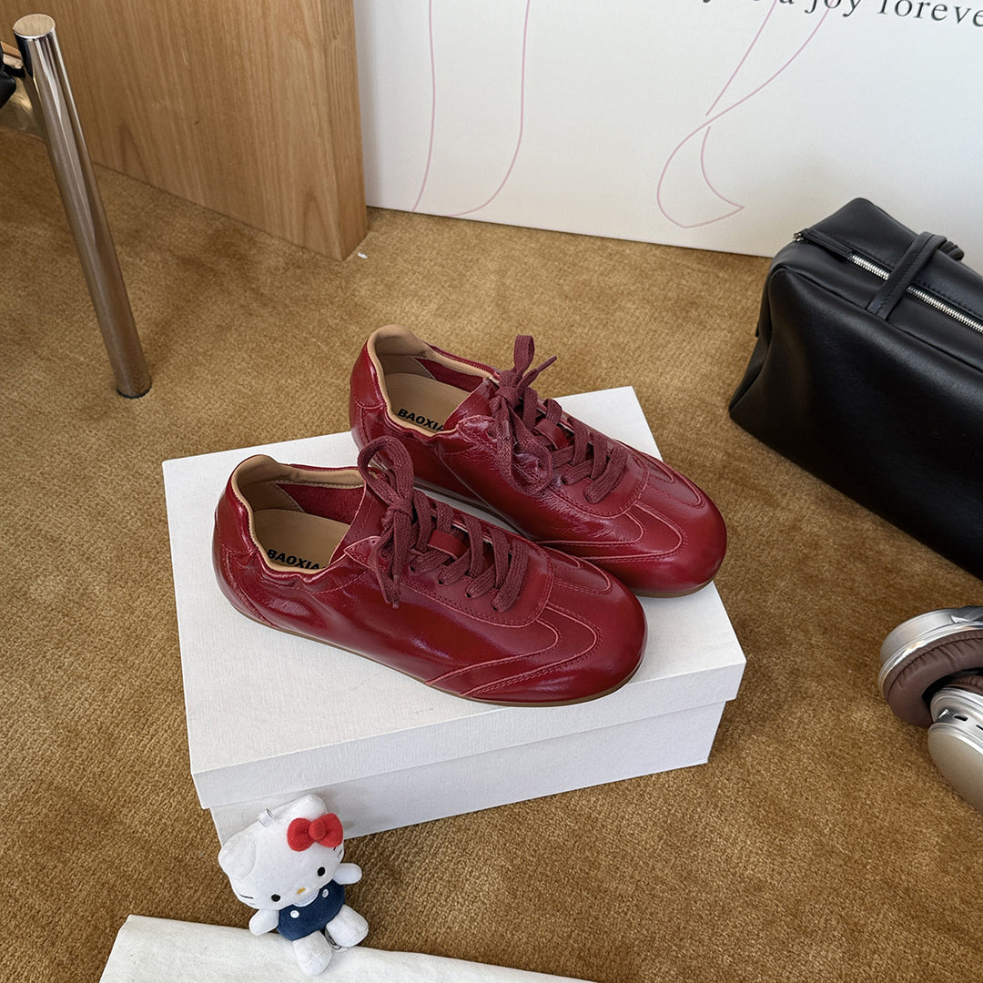 Damen Komfortable Design-Sneaker aus hochwertigem Leder R&B