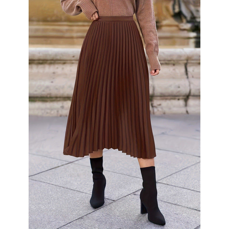 Damen Plisseerock mit hohem Bund und eleganter Ausstrahlung R&B