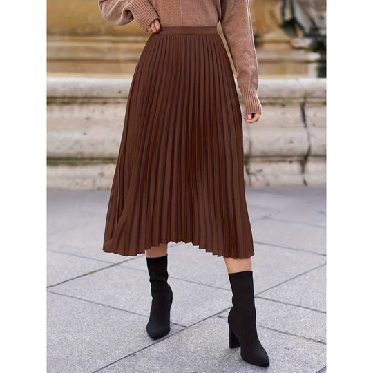 Damen Plisseerock mit hohem Bund und eleganter Ausstrahlung R&B