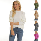 Damen Pullover mit strukturiertem Maschenmuster und bequemem Schnitt R&B