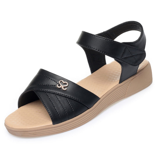 Damen Komfortable Sandalen mit verstellbaren Riemen und ergonomischer Sohle R&B