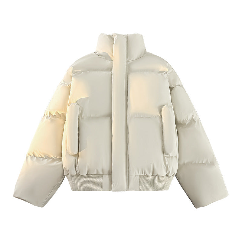 Herren Modische Steppjacke mit hohem Kragen und praktischen Taschen R&B