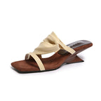 Damen Slide-Pantoletten mit stilvollem Riemendesign und bequemer Innensohle R&B