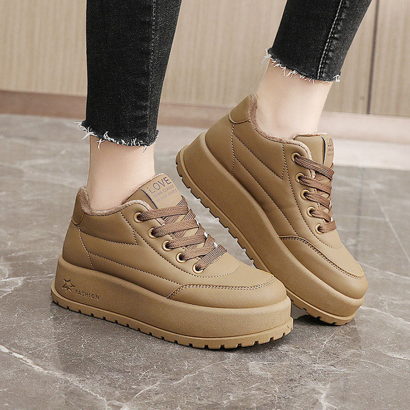 Damen Winterliche High-Top Sneakers mit Fleece-Innenfutter R&B