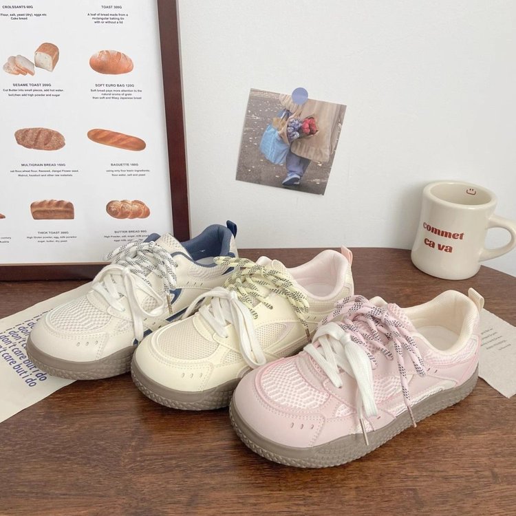 Damen Sneakers mit modischem Schnürsystem und rutschfester Sohle R&B