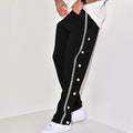 Herren Sportliche Jogginghose mit Druckknopfdetails an der Seite R&B