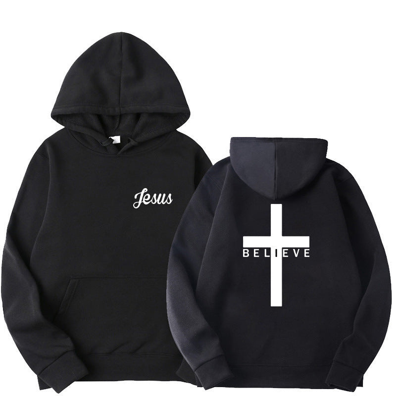 Damen Kapuzenpullover mit motivierendem Glaubensdesign und bequemer Passform