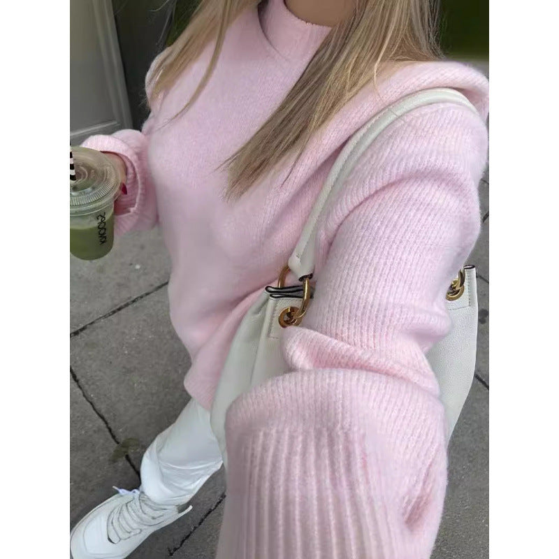 Damen gemütlicher oversized Strickpullover R&B