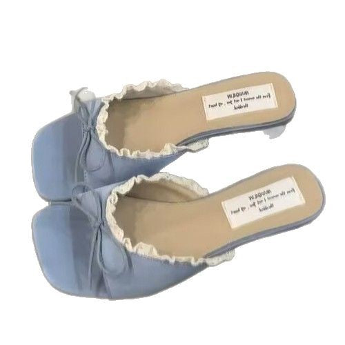 Damen elegante Sling-Sandalen mit modischem Rüschendetail R&B