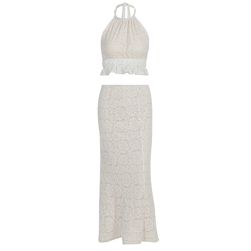 Damen Elegantes Spitzenkleid R&B