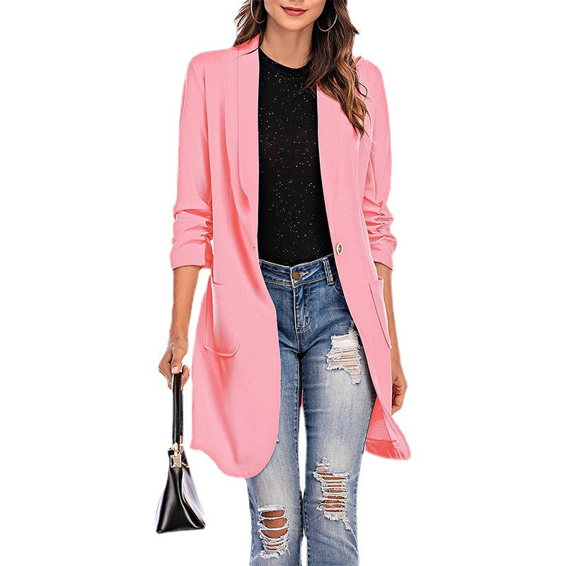 Damen Stretchiger Blazer mit modernem Schnitt und Taschen R&B