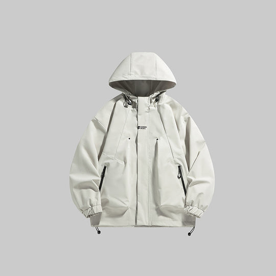Herren multifunktionale Winterjacke mit isolierendem Fleecefutter und verstellbarer Kapuze R&B