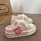 Damen Bequeme Plateausneaker mit trendigem Design und einzigartiger Textur