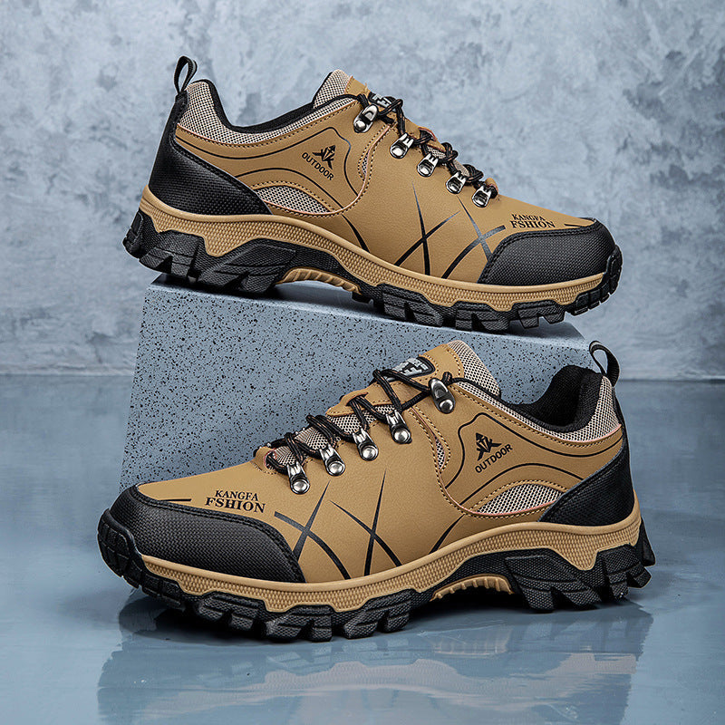 Herren nan robuste wasserabweisende Trekking-Schuhe mit profilierter Gummisohle R&B
