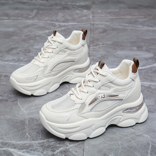Damen Sportliche Chunky Sneakers mit atmungsaktiver Mesh-Oberfläche und modischem Designschnitt R&B