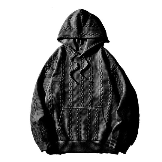 Herren Kapuzenpullover mit strukturiertem Muster R&B