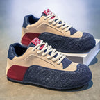 Damen modische Sneaker mit geprägtem Obermaterial und sportlicher Sohle R&B