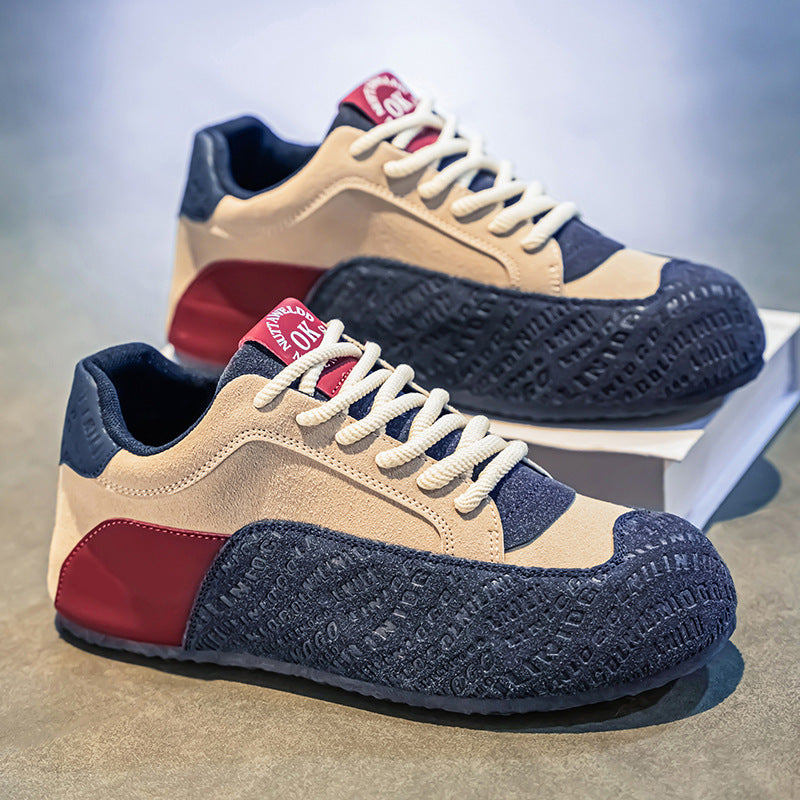 Damen modische Sneaker mit geprägtem Obermaterial und sportlicher Sohle R&B