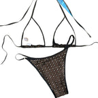 Damen Triangel-Bikini mit luftiger Spitzenoptik R&B
