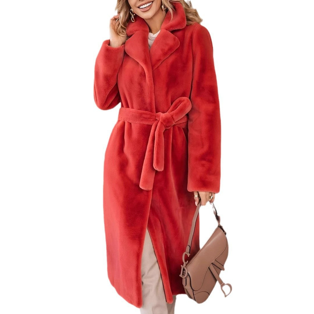 Damen Kuschelige Oversized Jacke aus weichem Material R&B