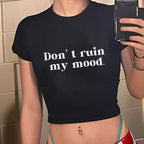 Damen Crop-Top mit innovativem Spinnen-Netz-Design R&B