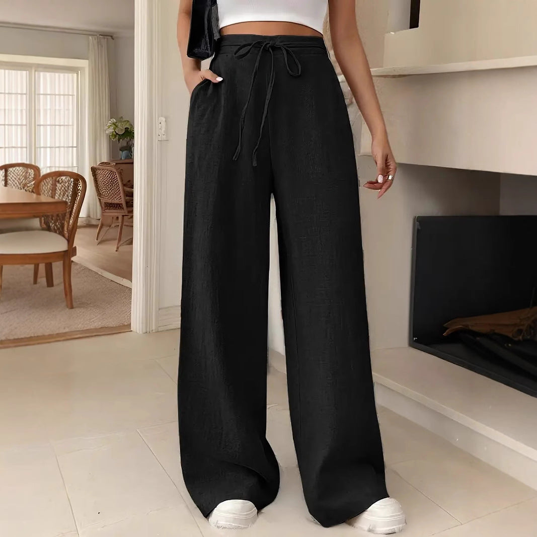 Damen lockere Hochbund-Hose R&B