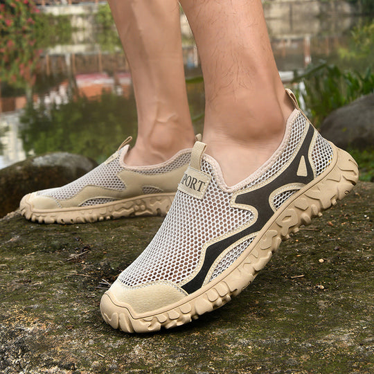 Herren Atmungsaktive Freizeit-Sneaker mit flexibler Gummisohle R&B