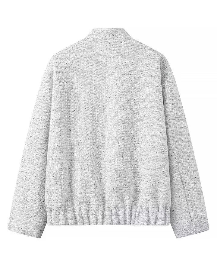 R&B | Gold Pailletten Stehkragenjacke