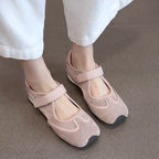 Damen Halbschuhe mit dekorativem Riemen und ergonomischer Sohle R&B