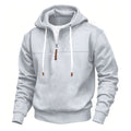 Herren Kapuzenpullover mit halbem Reißverschluss und hochwertigen Materialien R&B