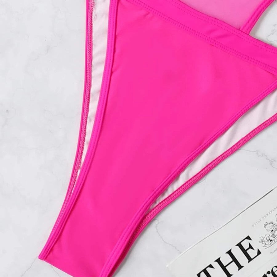 Damen Cut-Out Einteiler R&B