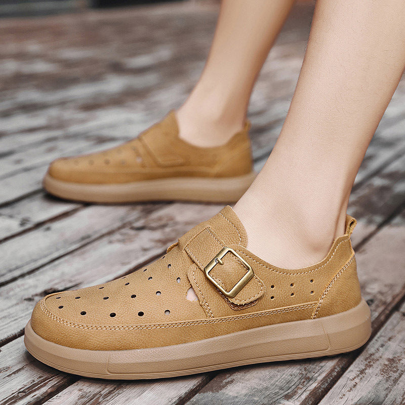 Damen Atmungsaktive Freizeitsneaker mit modischer Schnalle R&B