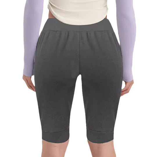 Damen Sportliche Capri-Hosen mit elastischem Bund und praktischen Seitentaschen R&B