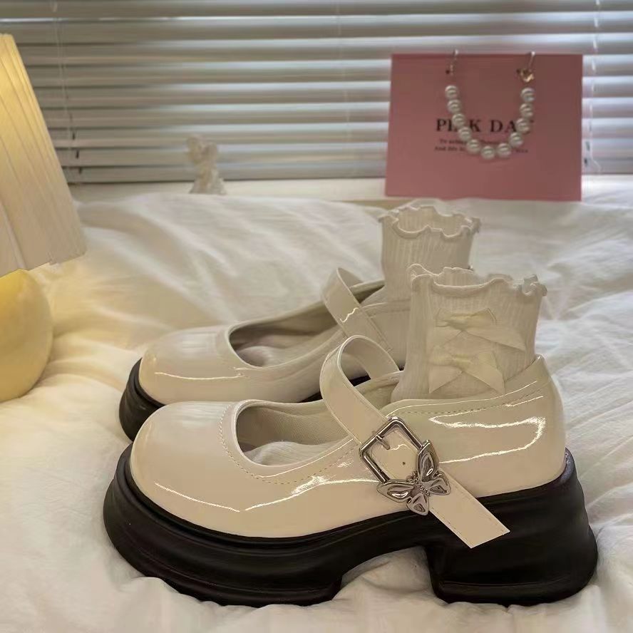 Damen Elegante Ballerinas mit modischer Schnalle