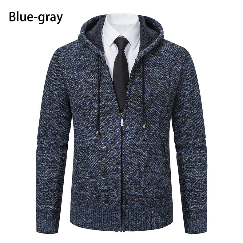 Herren Strickjacke mit modernem Schnitt und praktischem Reißverschluss R&B