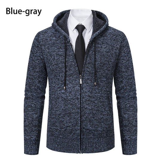 Herren Strickjacke mit modernem Schnitt und praktischem Reißverschluss R&B