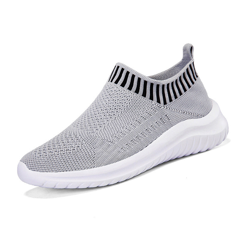 Damen Sportliche Slip-On Sneakers mit atmungsaktivem Strickoberteil R&B 1774575816