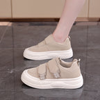 Damen Sneakers mit praktischem Klettverschluss und modischer Plattform R&B