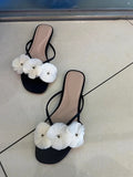Damen Elegante Sandalen mit floralen Applikationen R&B