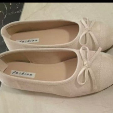 Damen Ballerinas mit elegantem Glanz und zartem Schleifen-Detail R&B