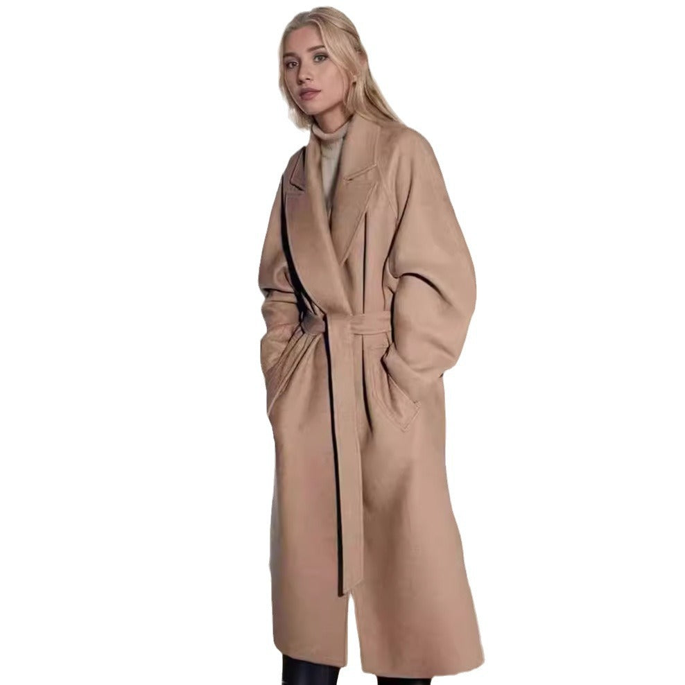 Damen eleganter Duster-Mantel mit geräumigen Taschen und modernem Schnitt R&B