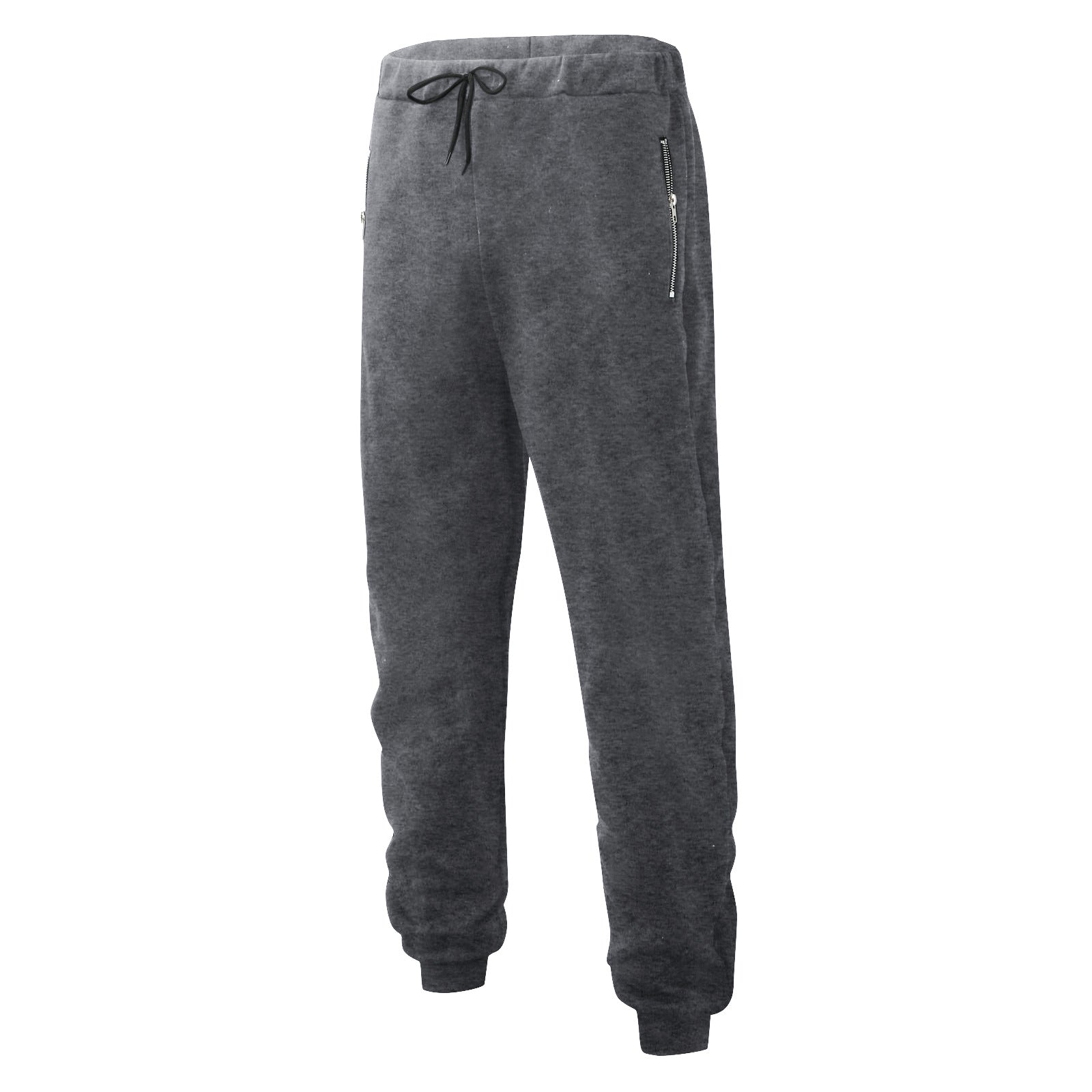 Herren nan komfortable Jogginghose mit elastischem Bund Kordelzug konisch zulaufenden Beinen und seitlichen Reißverschlusstaschen R&B