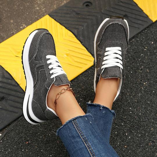 Damen Freizeit-Sneaker mit atmungsaktivem Obermaterial und dämpfender Sohle R&B