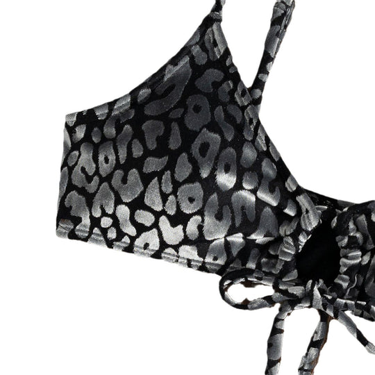 Damen Triangel-Bikini mit einzigartigen Tiermuster-Details R&B