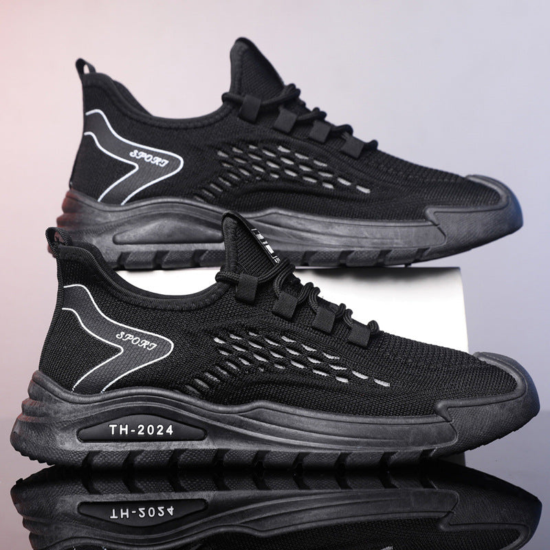 Damen Atmungsaktive Sport-Sneaker mit flexiblem Mesh-Obermaterial und rutschfester Sohle R&B