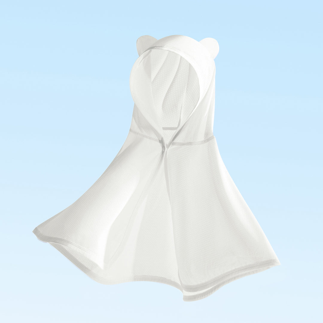 Unisex nan Kapuzensweat-Infant-Mesh-Schwimmponcho mit Bärenohren R&B